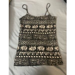 Cute Tank Top With Cute elephant prints (: